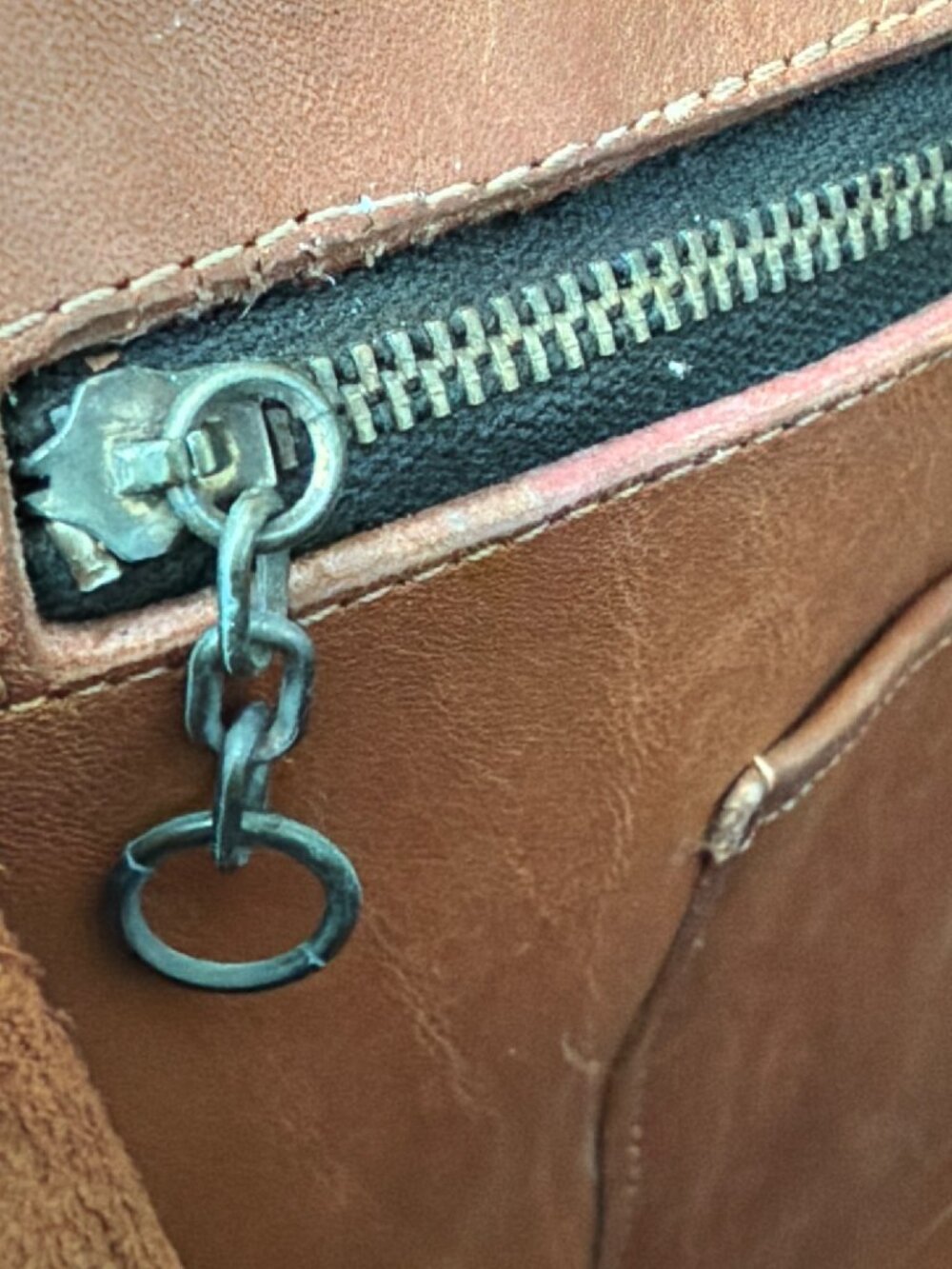 1970/80s Coach Glove Tanned British Tan Marketing Tote Bag NYC 399-0645 w/FLAWS - Picture 9 of 15